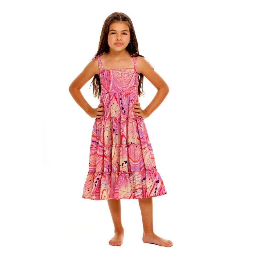Agua Bendita Malika Eter Dress Pink Girls Size 2